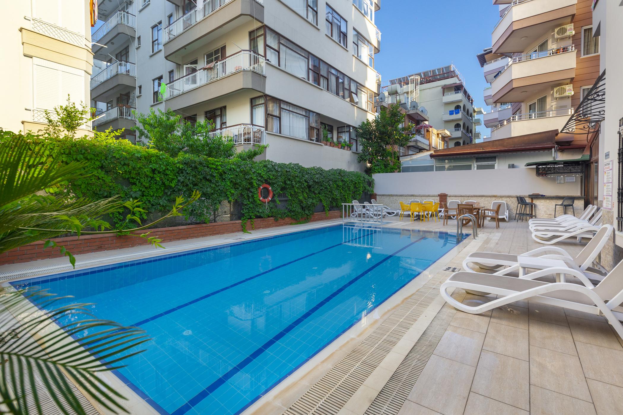 Alanya Beach Hotel Bagian luar foto
