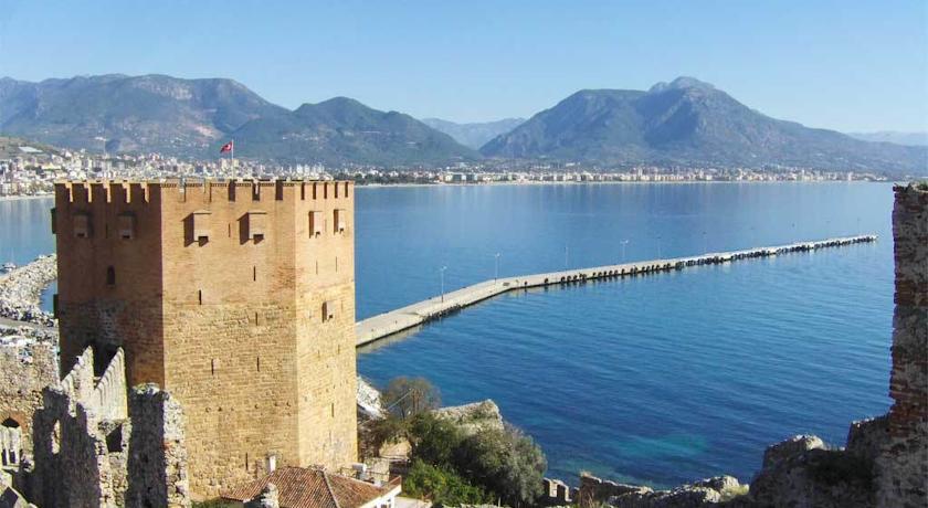 Alanya Beach Hotel Bagian luar foto